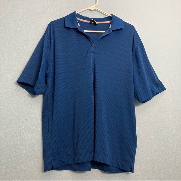 Nike Golf Polo Tee - Blue - Large - Long Torso - Picture 1 of 9